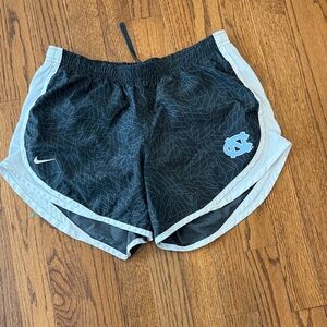 Nike Girl’s size XL Black and Gray Athletic Shorts with UNC logo
